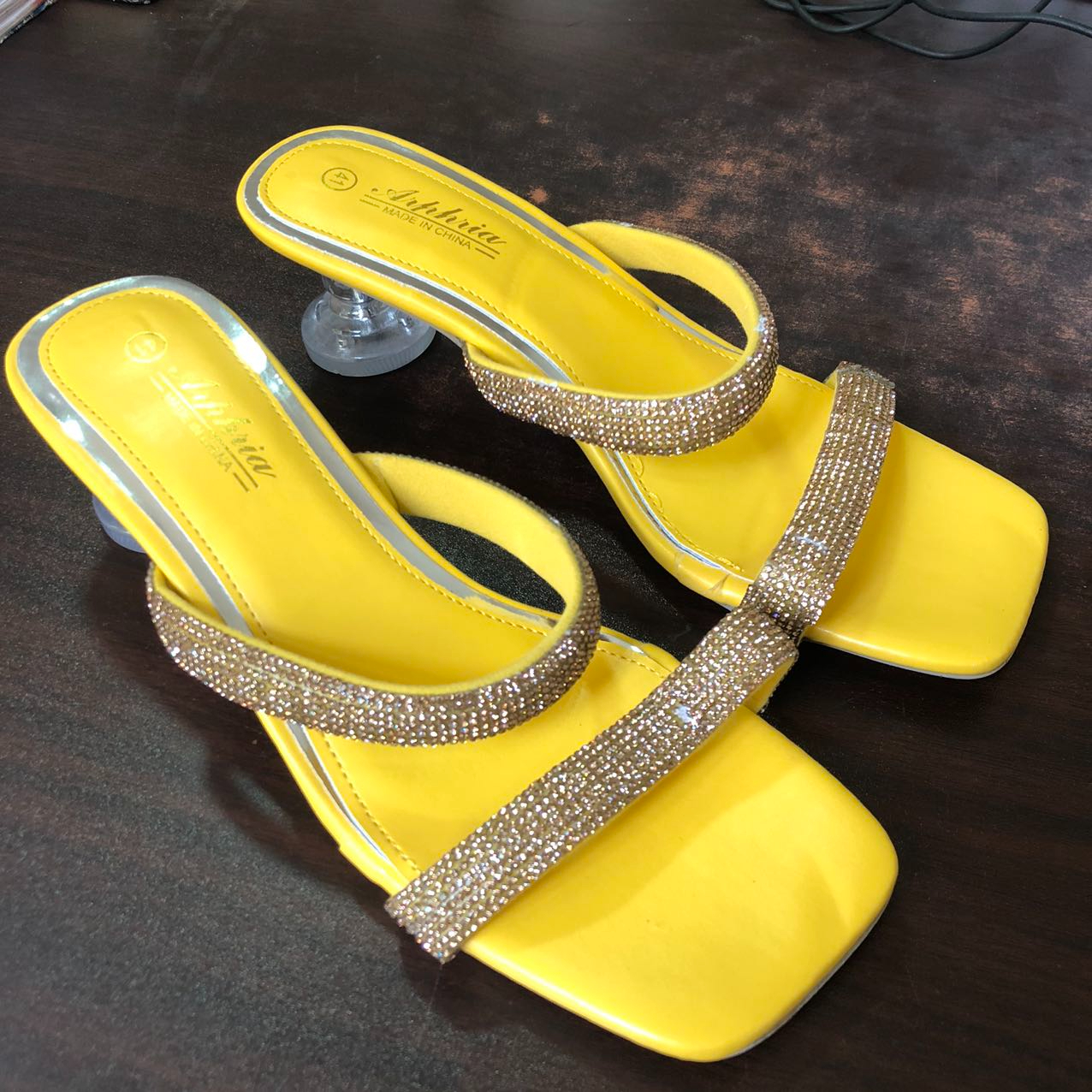 Fashion Women's Shoes High Heels Crystal Strap Sandals European and American Fashion Women's Shoes