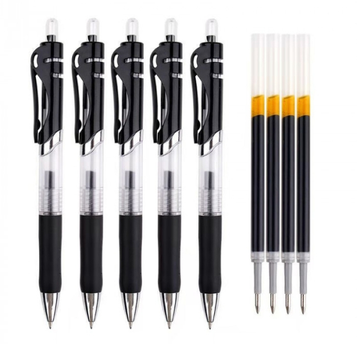 Gel pen 0.5mm refill ballpoint pen signature pen 5pcs