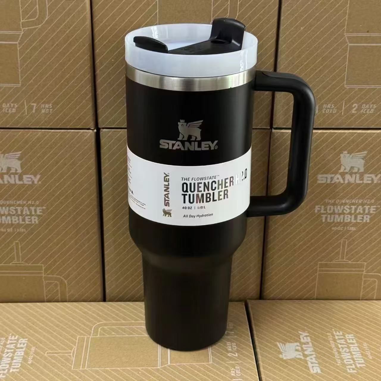 Stanley Tumblers - Large Capacity Travel Mugs in Pink, Blue, White, Black