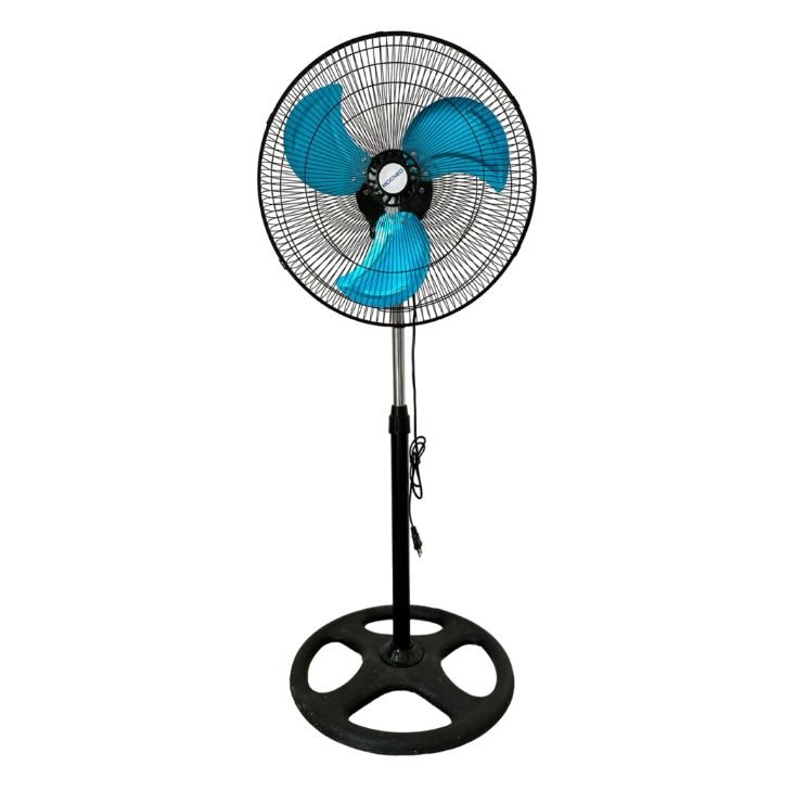 Mooved 16-Inch 3-blade Adjustable Height Standing Fan with Powerful Air Circulation and Quiet Durable Motor- Ideal for Home, Office, and Bedroom Cooling - Model: MV-F18OCT03