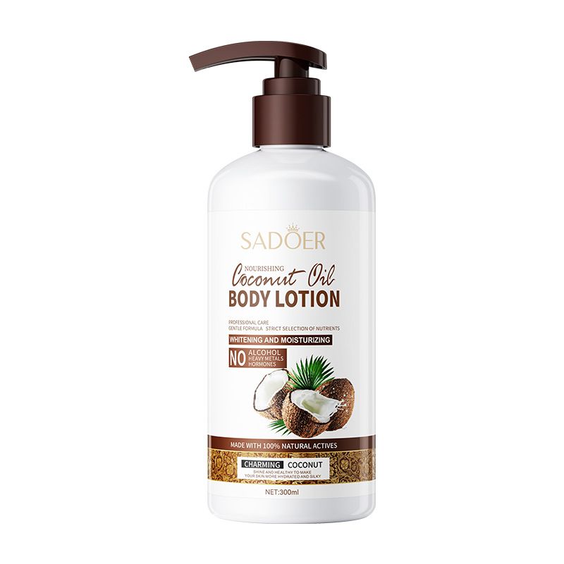 【2 bot. 86GHS(43GHS/bot.);5 bot. 188GHS (37.6GHS/bot.)】SADOER Coconut Nourishing Body Lotion,Moisturizing Nourishing Skin Beauty Body Lotion