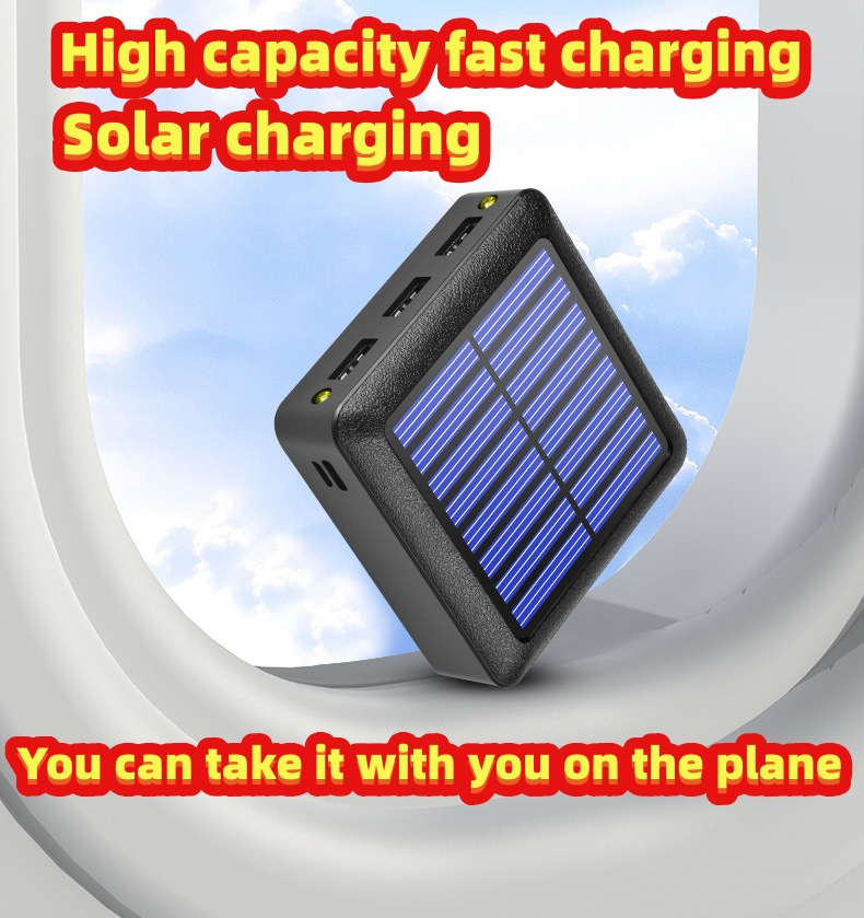Solar Power Charging Bank CRRshop free shipping hot sale mini Portable Mobile Power Supply with 10000 mA Mini Solar Energy Large Capacity Charging Bank popular fashion portable battery