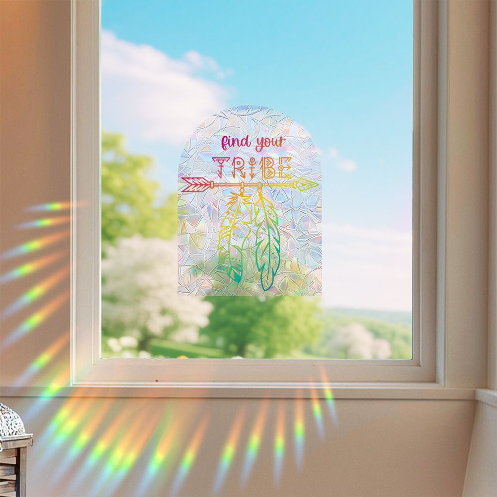 Amazon New Plant, Flower, Animal and Sunlight Catcher Static Glass Sticker - Bird - proof Glass Sticker