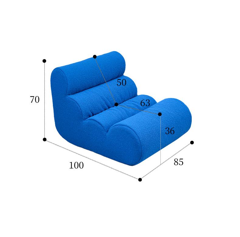 Big Bean Bag Lounger Chairs Large Beanbag Chair for Adults Bean Bag Sofa with Memory Foam Filled for Living Room, Bedroom or Balcony (Black)