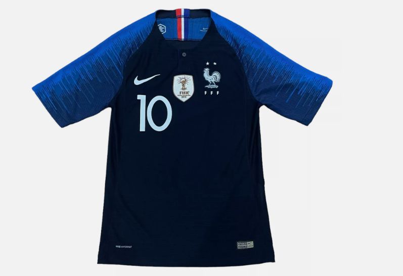 FRANCE #10 MBAPPE NIKE VAPORKNIT PLAYER ISSUE JERSEY