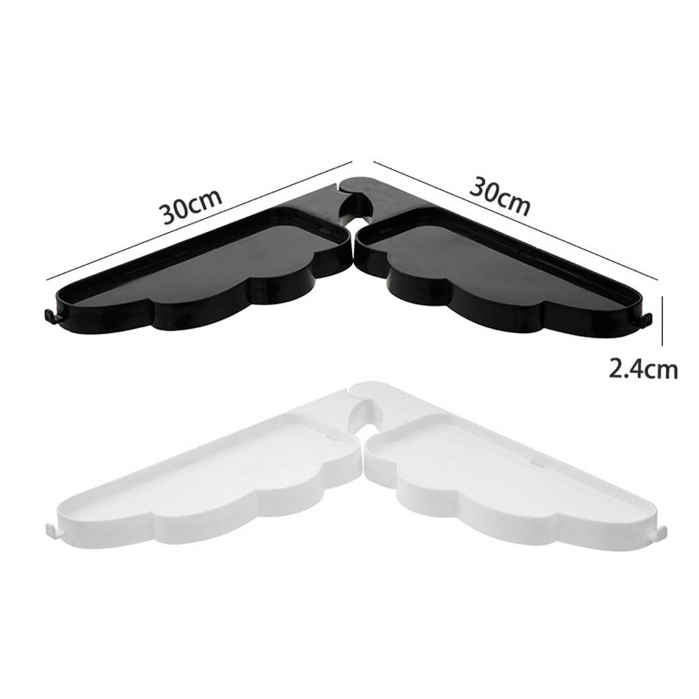 Bathroom Corner Shelves Shower Shelf Angel Wings Household Dishcloth Sponge Dual Drain Basket Kitchen Faucet Storage Rack
