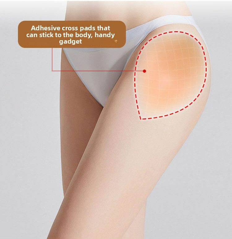 Self-adhesive silicone hip padding with water drop shape. Slimming and showing a thin waist, highlighting the waist-hip ratio. Hip padding for thickening and shaping.