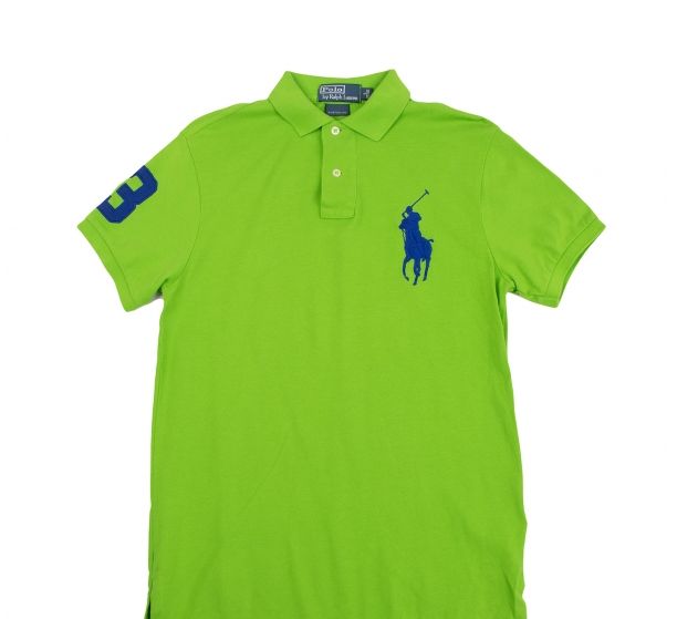 ICONIC MESH POLO SHIRT LIGHT GREEN COLOUR POLO RALPH  LAUREN SHIRT SHORT SLEEVE.