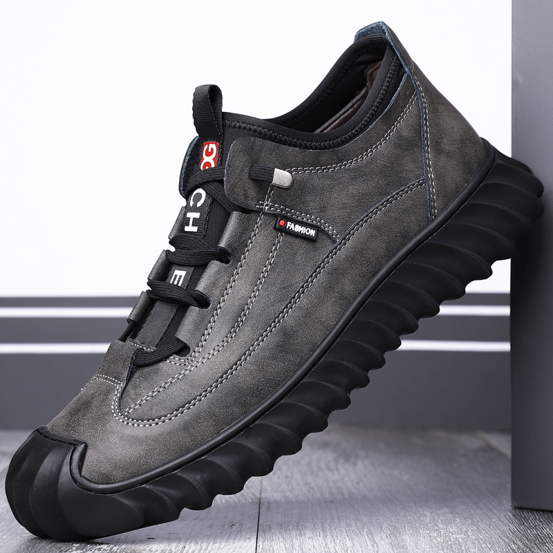 977 Men's Autumn New Low-Top Casual Breathable Sneakers Lace-Up Non-Slip Work Shoes