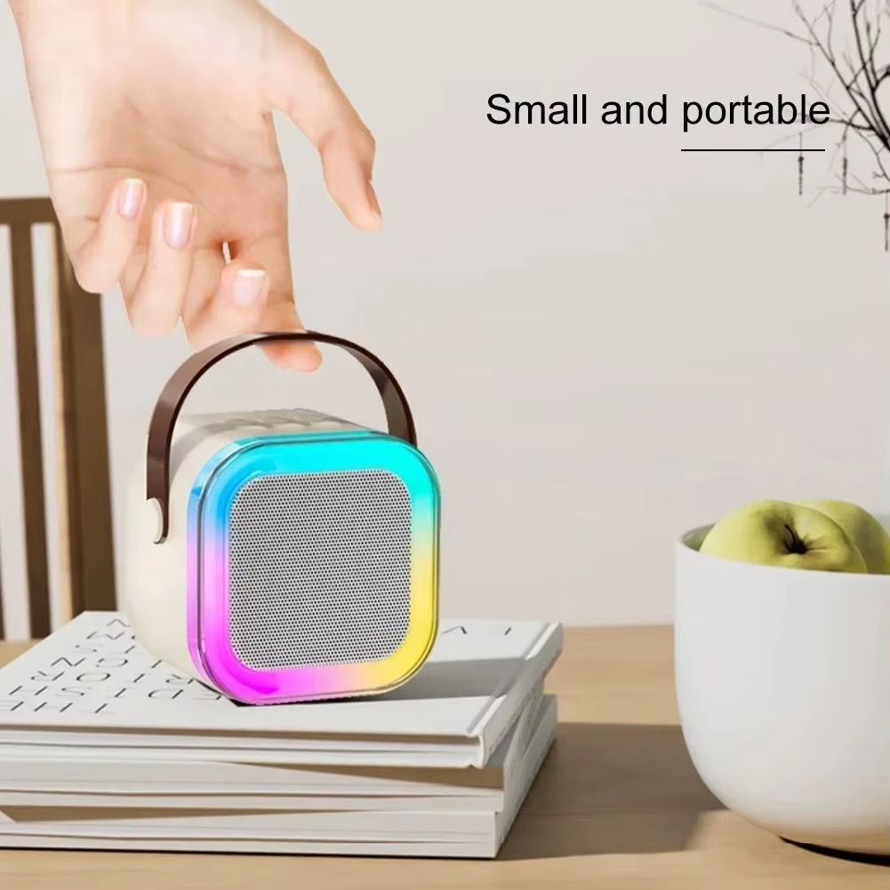 K12 Children's Toy Speaker Mini Portable Outdoor KTV Family Party BT Karaoke Player with Microphone Wireless Speaker