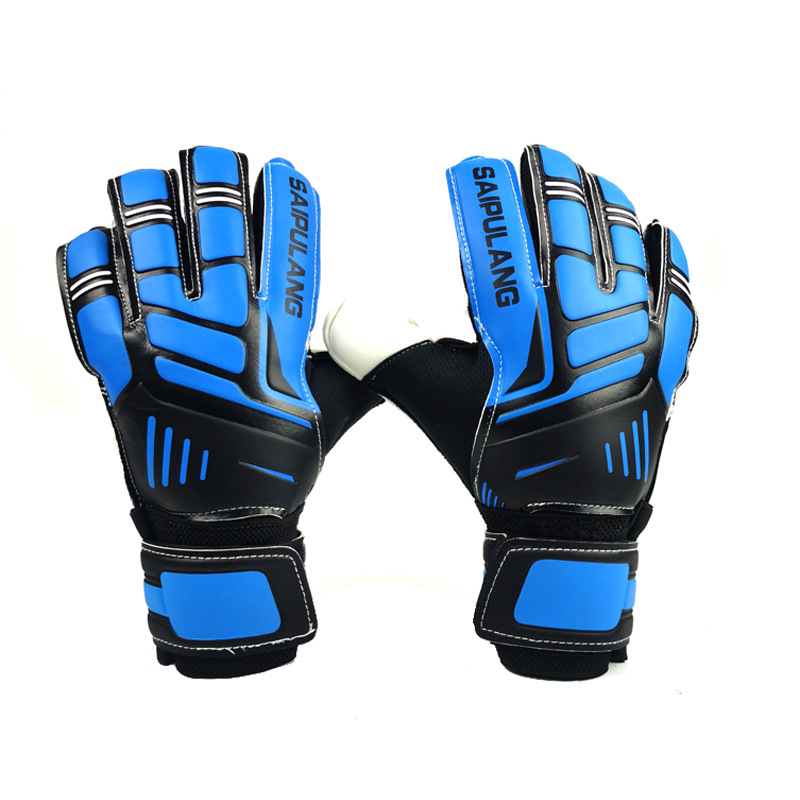 SMT00502 Size 7-9 Professional Anti Slip Men Goalkeeper Gloves For Soccer Thickened Latex Kids Football Goalie Gloves