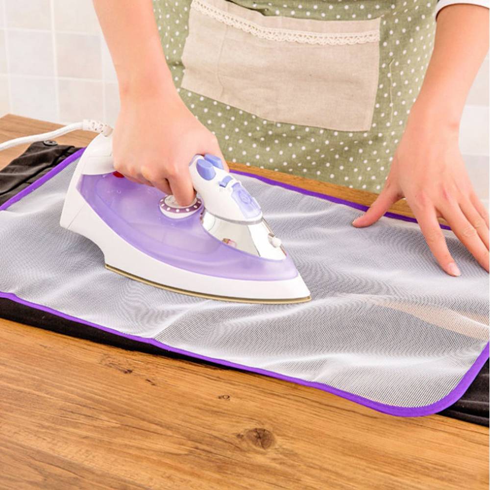 A1956 Ironing Mat, Portable Travel Ironing Blanket, Thickened Heat Resistant Ironing Pad Cover for Washer, Dryer, Table Top, Countertop, Small Ironing Board, Gift Silicone Iron Rest Pad 
