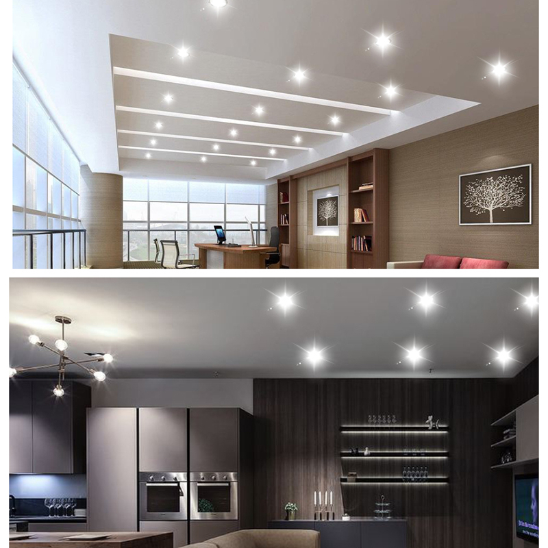 Leopard Cat LED Downlight 7W 10W 15W 25W COB Lamp Warm white + blue light + purple light 220V Spotlight Recessed Round Panel Light Indoor Lighting Down Light with Driver