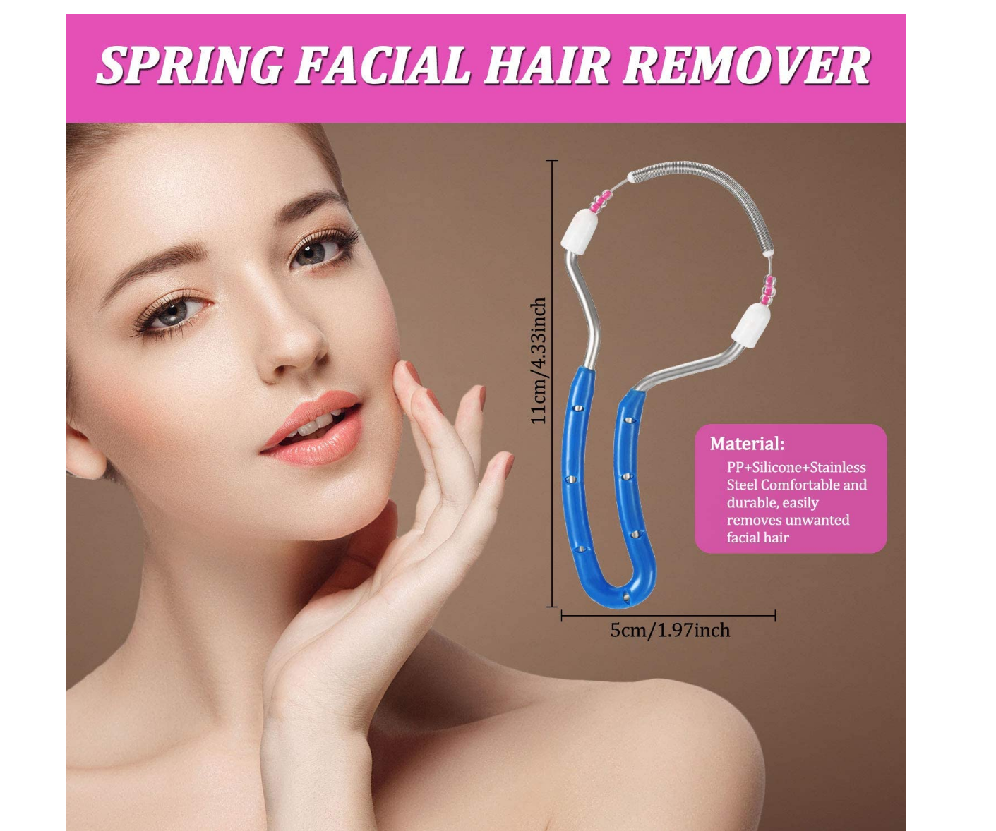 2 Pieces Spring Facial Hair Remover Manual Epilator Spring Face Hair Roller  Threading Epilator Tools for Face Hair Removing Supply |TospinoMall online  shopping platform in GhanaTospinoMall Ghana online shopping