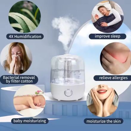 3L Humidifier Aromatherapy Top Filling Water Humidifiers for Bedroom