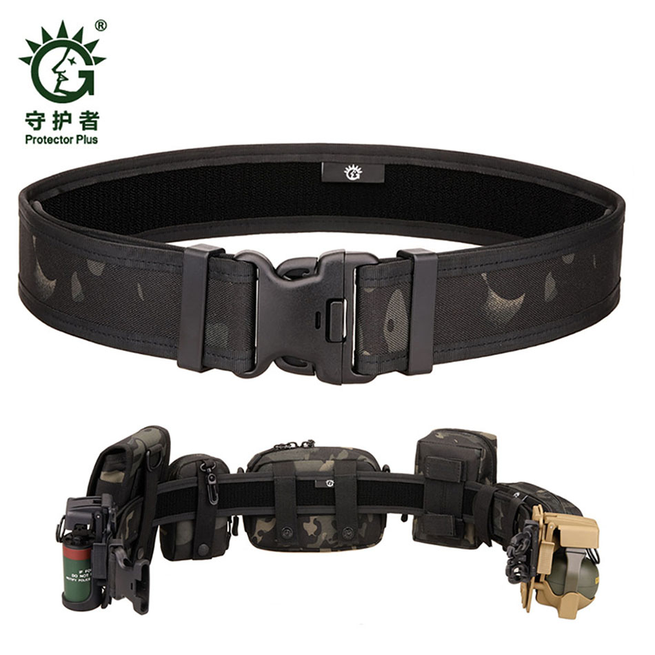 Z512 Outdoor Tactical Sport Men's Belt With Buckle Army Military Hunting Adjustable Belts Hook Waistband For Pant Bags