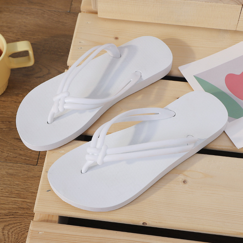 women's button-up flip-flops indoor outdoor slippers beach holiday sandals for girls