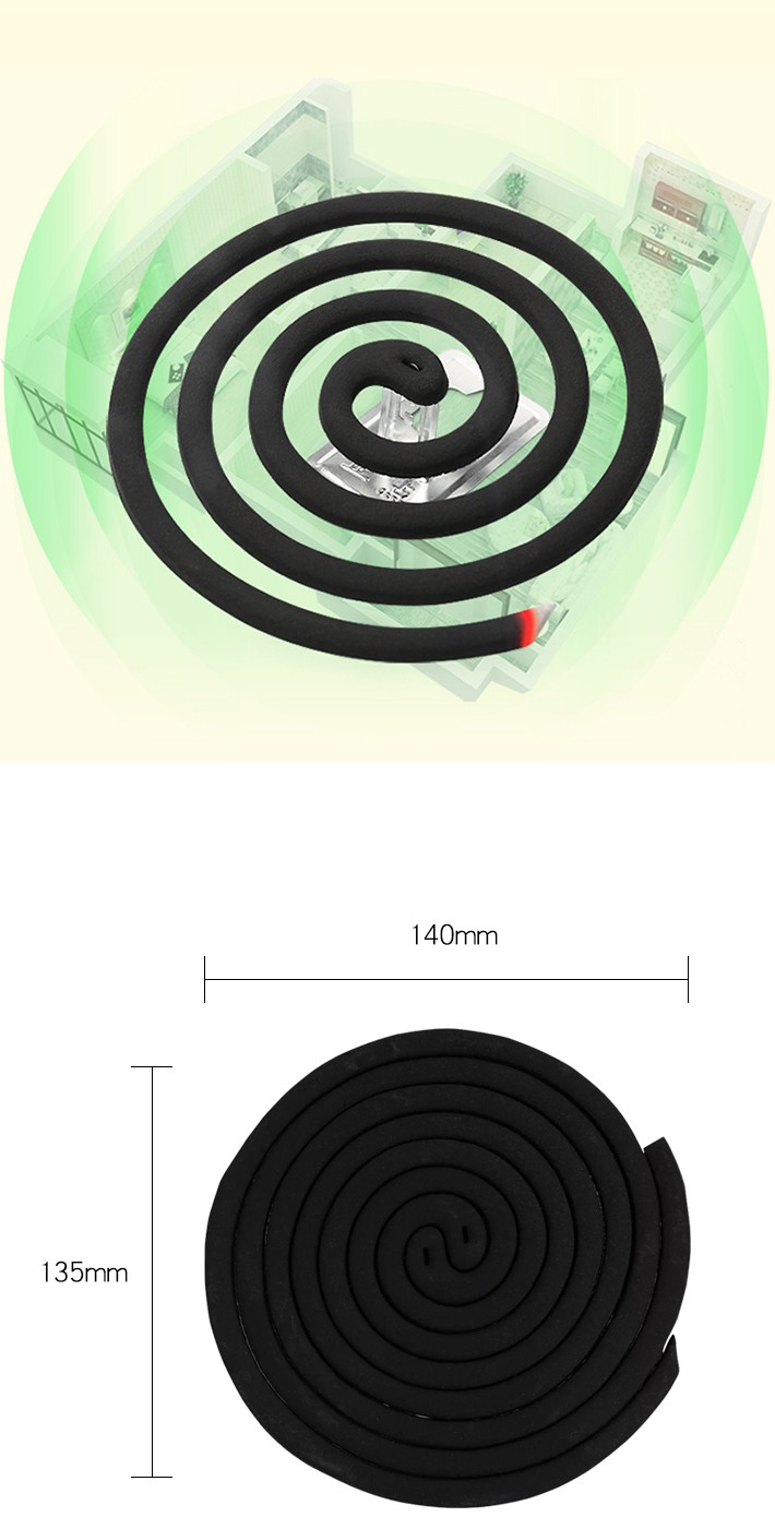 BHC Mosquito Repellent Coils with Harmless Micro-smoke Incense for Home,Camping,Outdoor;Outdoor Use(10 coils and 1 Coil Stand/Pack)