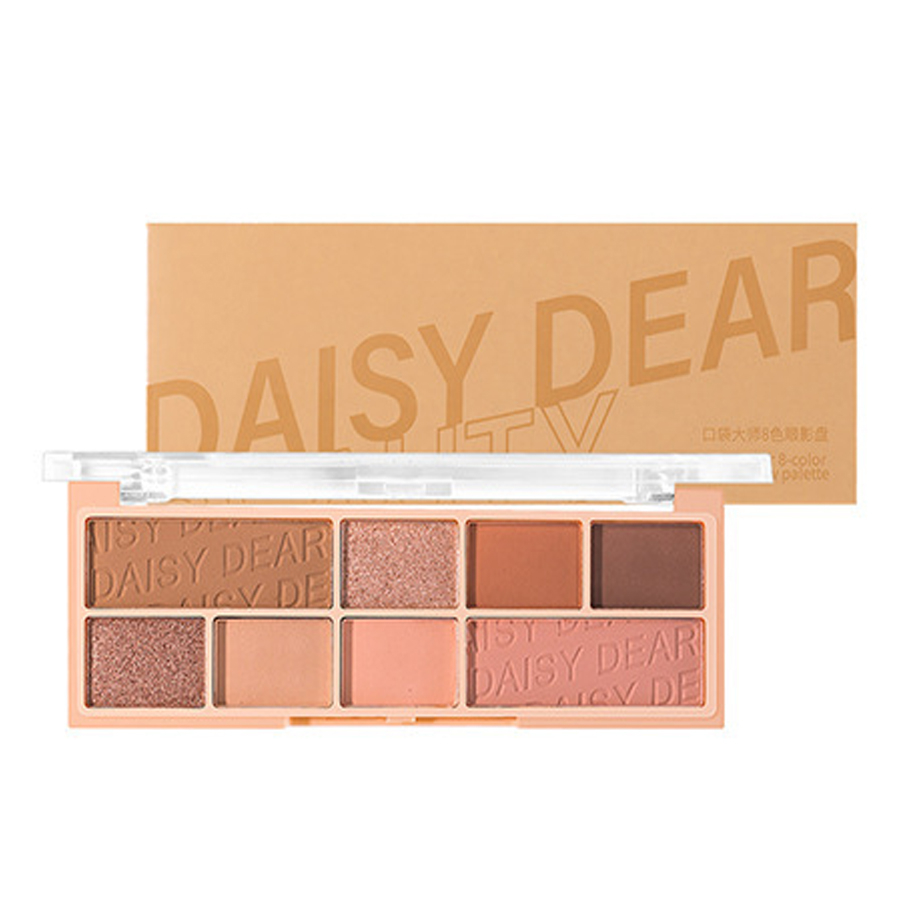 Eight-colour Eyeshadow Palette In Matte Pearlescent Earthy Colours That Are Waterproof And Smudge-free For Easy Application Eye Shadow Setsbrown