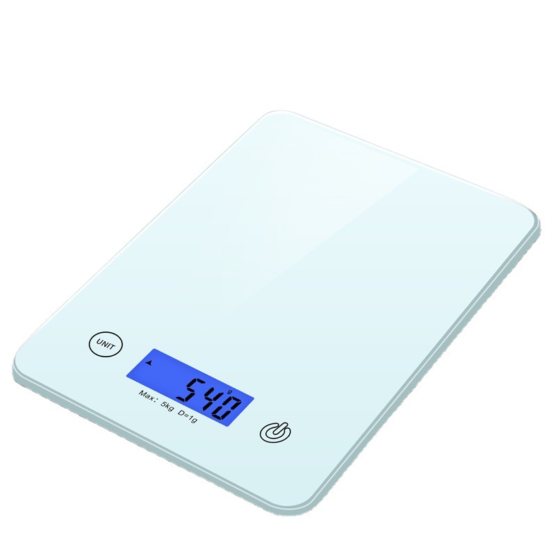 Kitchen Scale For Food Weighing And Grams Digital LCD Display, Baking Tools For Meal Preparation And Cooking Small Portable Precision Scale With Tempered Glass 5KG Capacity