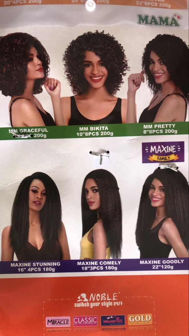 Noble's 6PCS MAXINE DAIA Curly Hair Extension  