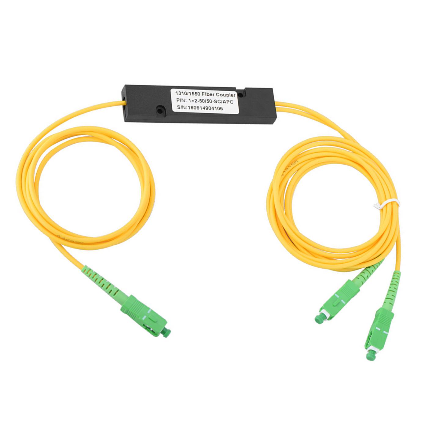 SC APC 1X2 PLC Singlemode Fiber Optical splitter SC/UPC PCL Splitter