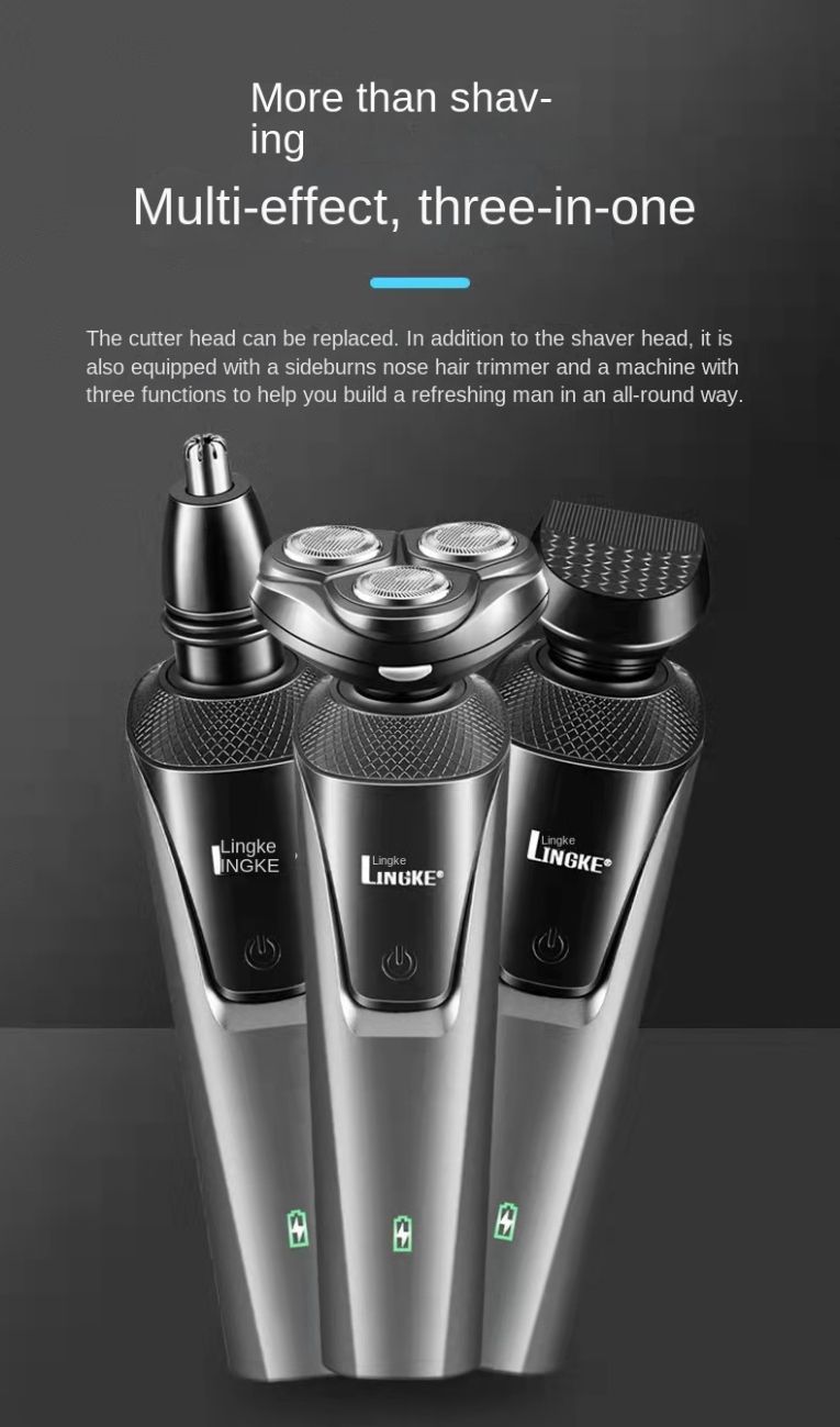 8806 dual-color optional stand-alone three-in-one shaver USB rechargeable shaving razor