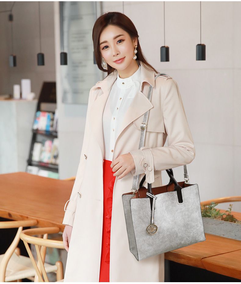 Large capacity women's bag 2024 new model mother bag mother bag Europe and the United States large bag multi-set shoulder bag 8824