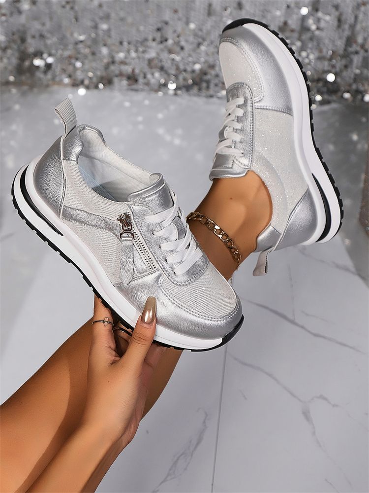 Single shoe women 2024 summer new Europe and the United States cross-border large size flat round head solid color front lace-up women single shoes