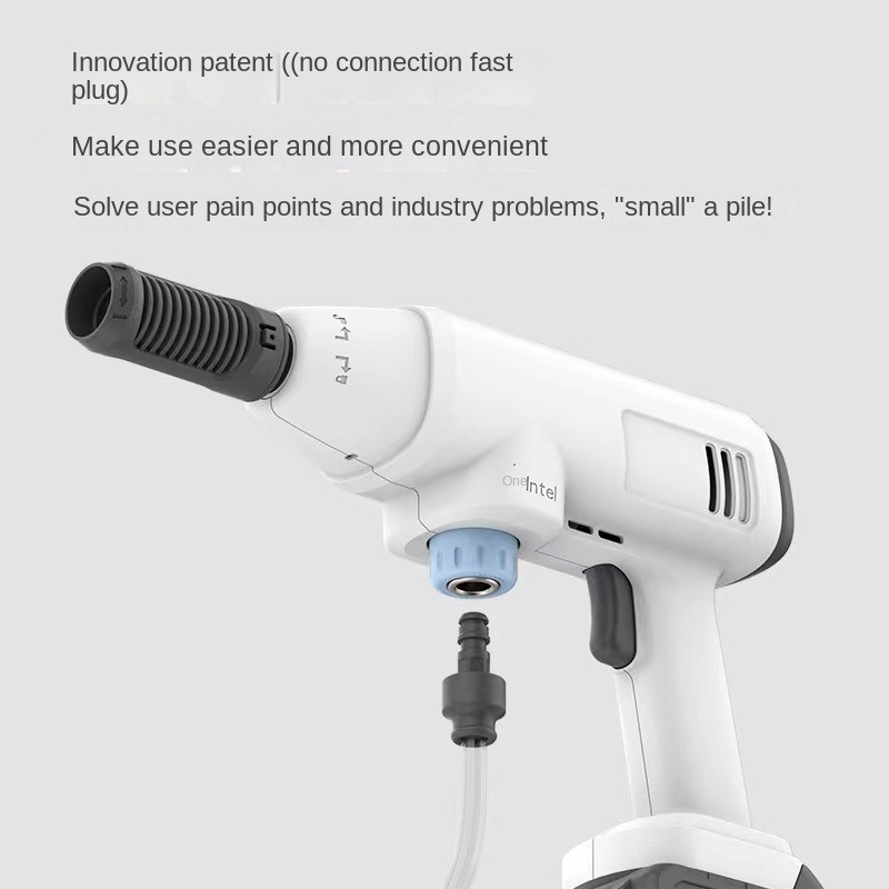 Wireless Car Wash Car Household Portable Rechargeable High-pressure Water Gun High Power Lithium Battery