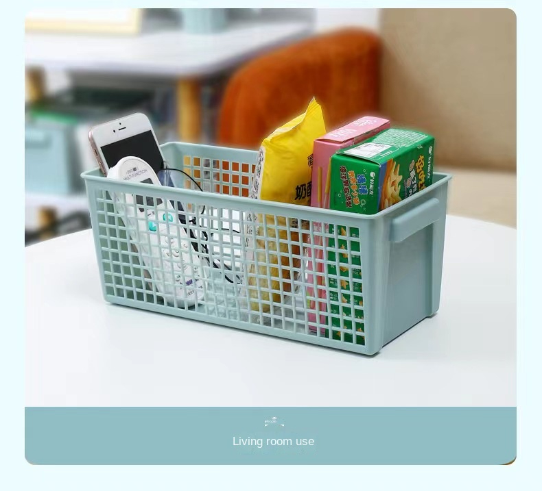 Rectangular Storage Basket, Hollow Plastic Storage Basket, Kitchen Living Room Clothes Storage Box
