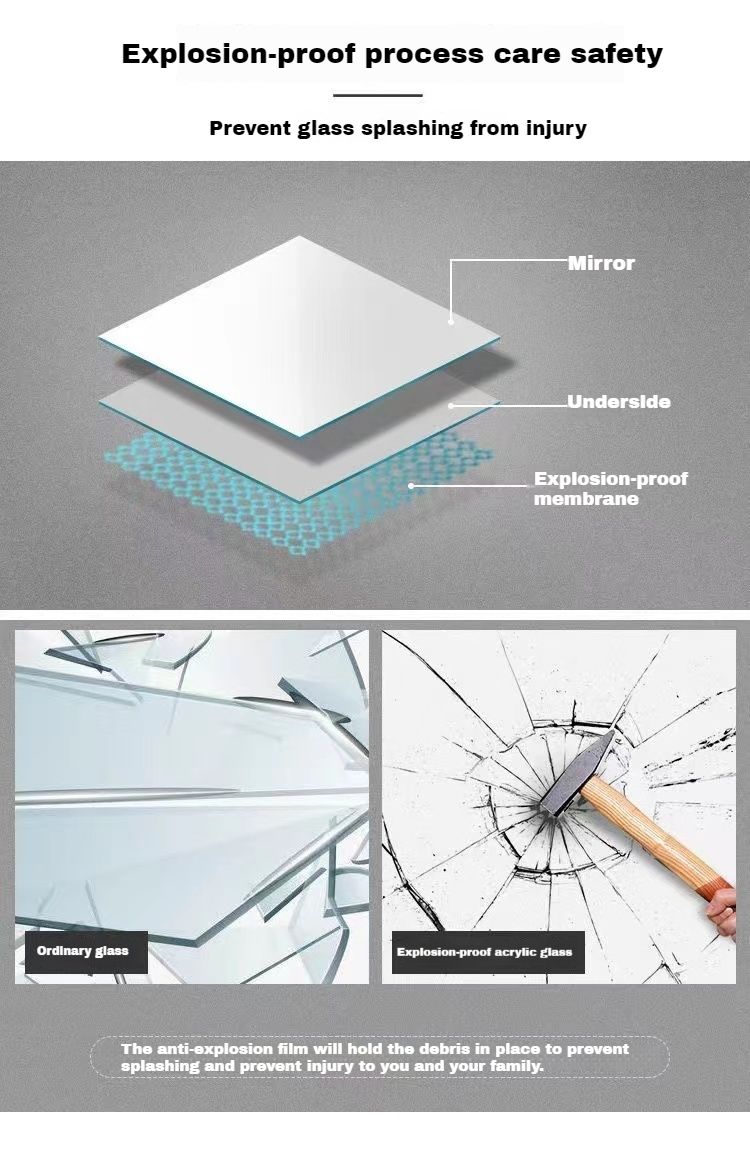 Won't break soft mirror, 40*120CM rectangular mirror, diameter 40CM round mirror（Special rates for events）
