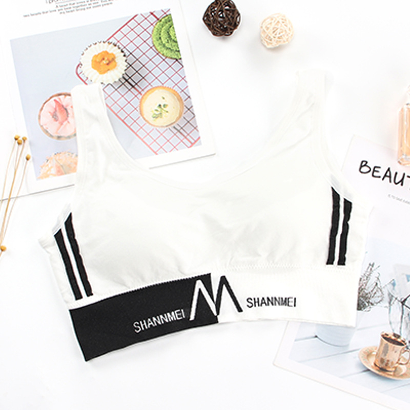 H-M31 m letter womens fashion casual show thin yoga underwear women sport bra fitness top sports top vest beauty back yoga bra vest