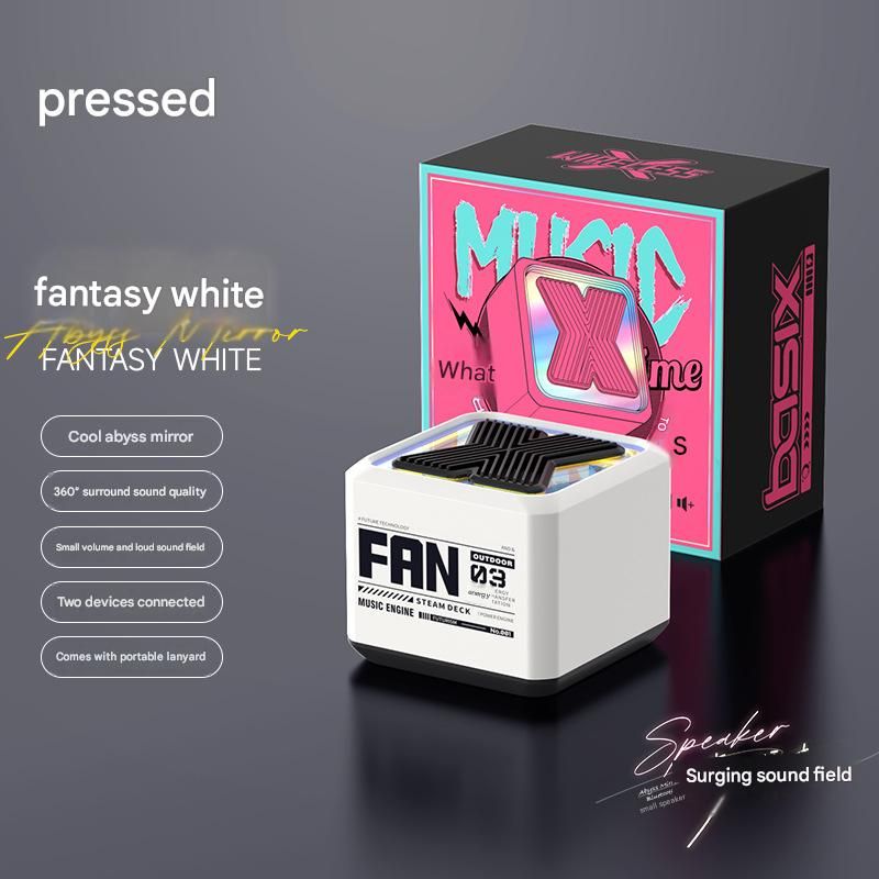 X3 Mini Smart Wireless Bluetooth Speaker with Ambient Light, Portable Outdoor Gift Desktop Small Speaker
