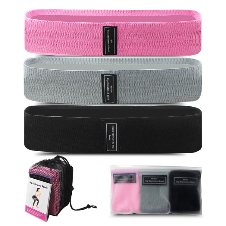 3Pcs Resistance Loop Bands Home Gym Fitness Exercise Bands for Glute and Hip Exercise,Pilates Yoga 