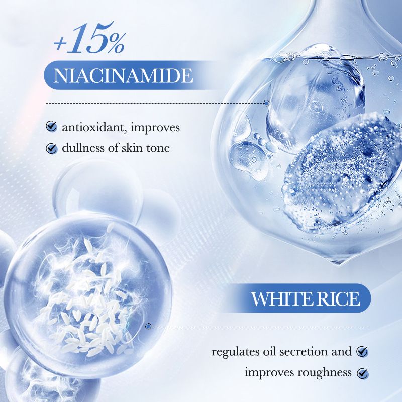 SADOER White Rice Niacinamide Brightening Moisturizing Set Box Moisturizing Skincare Product Set