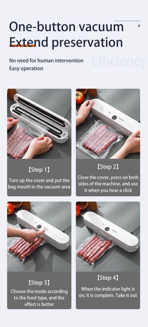 Vacuum machine small vacuum sealer snack food packaging machine automatic sealing bag household plastic seal preservation