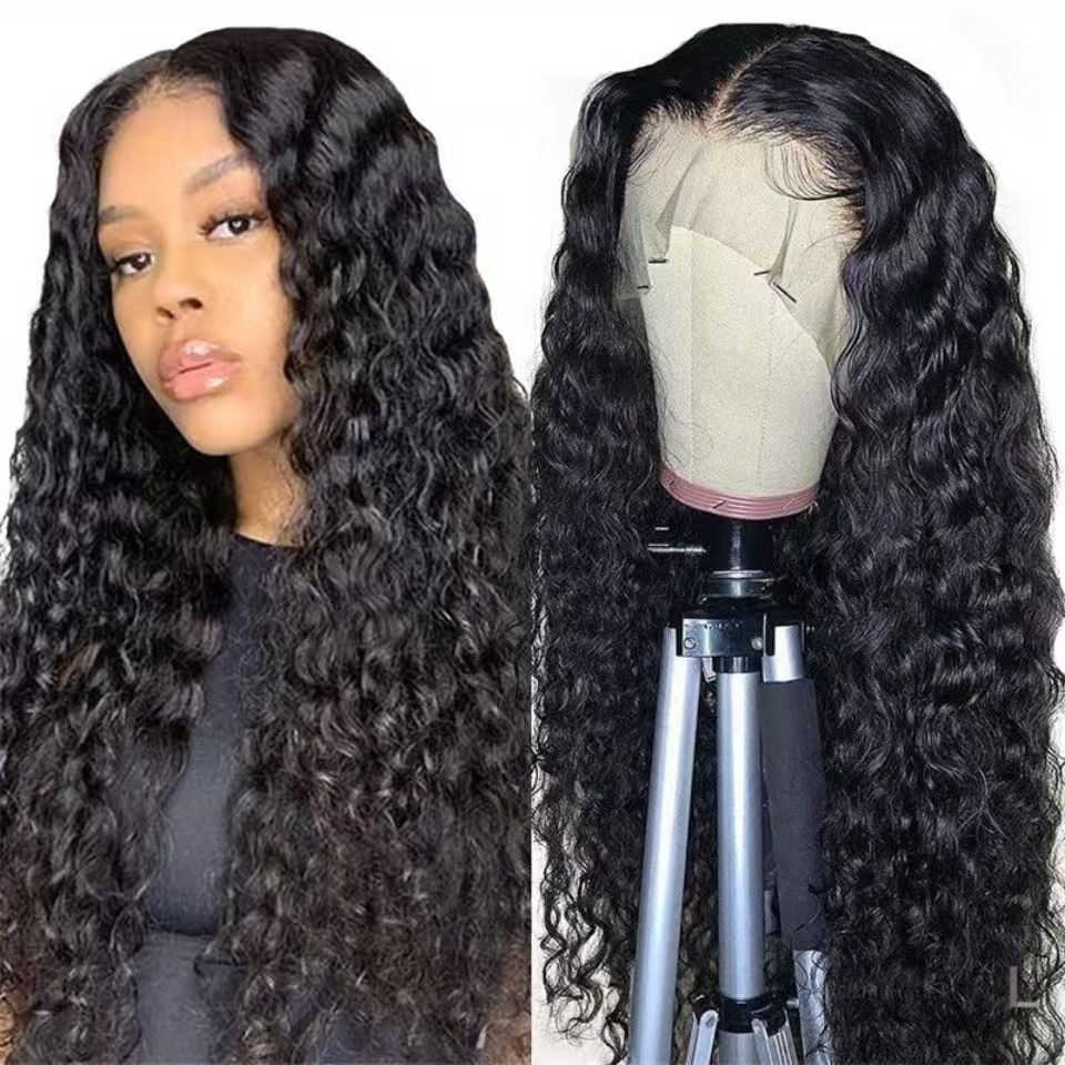 Wig European and American small curly wigs simulated human hair headpiece African grain curly wig headpiece