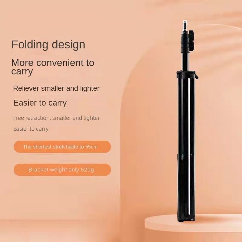 Live online celebrity anchor beauty 10-inch folding tripod bracket mobile phone led round fill light.