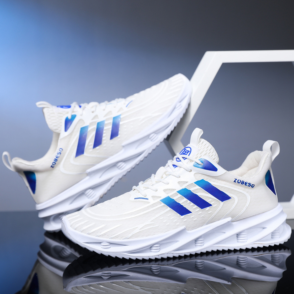 Z-2318 Men's Shoes Spring Casual Sneakers Fly Woven Mesh Breathable Running Shoes