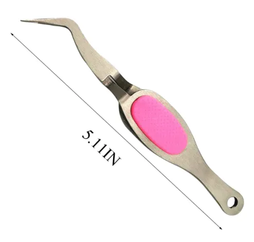 Stainless Steel Soft-grip Tweezers Craft Tweezers Crossing Lock Reverse  Grip Precision Tweezers For Eyelash Nail Decoration