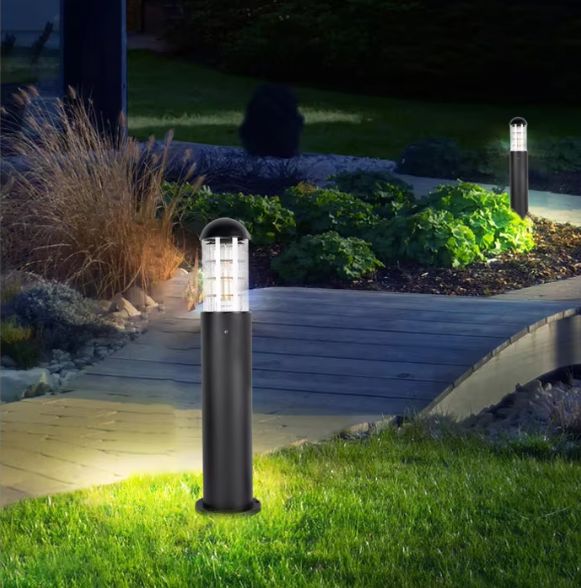  Decorative Landscape Pathway Light E27 Outdoor Waterproof Lawn Lamp Black Led Pillar Light For Garden Outdoor Light 60cm