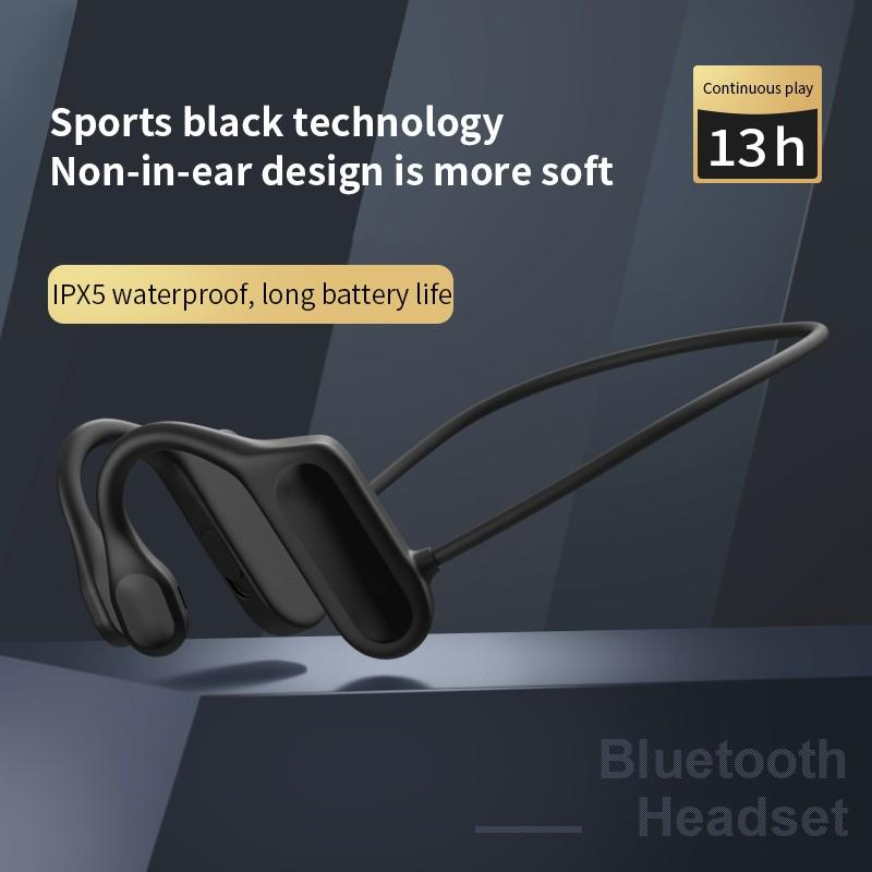 BL09 Bone Conduction Hook Earphone Wireless Bluetooth Headset Ear Stereo HIFI Sports Headphones With Microphone