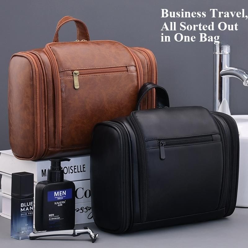 Men's Business Toiletry Bag Large Capacity Multifunctional Portable Waterproof Cosmetic Bag Travel Storage Bag
