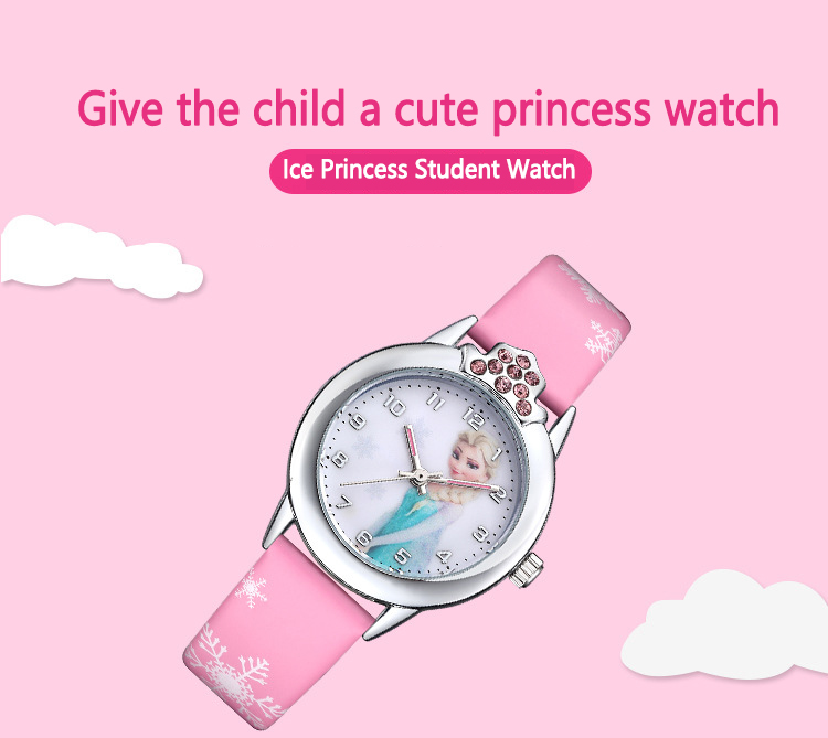 Waterproof Children's Cartoon Watches Snow White Spiderman Silicone Watch Kids Fashion Watch Frozen