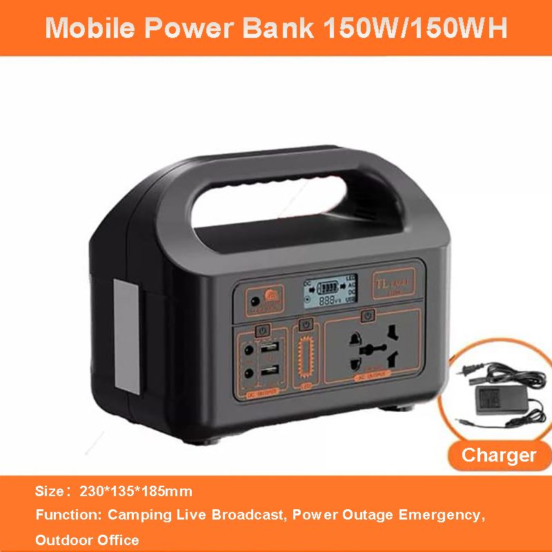 150W Lead Acid Batteries Energy Storage Camping Home Solar Generator Portable Emergency Power Station For Home