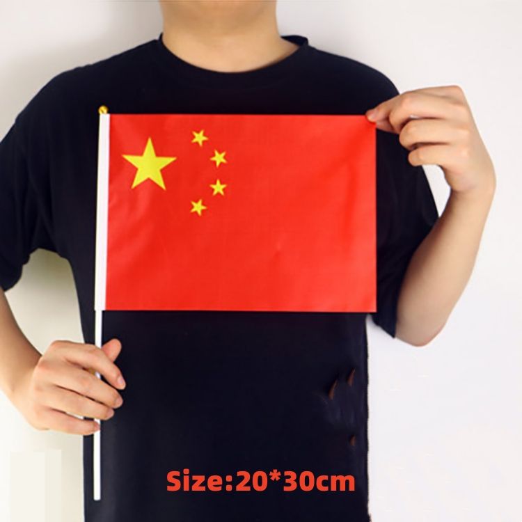 20*28cm China flag ,20*28cm Ghana Hand cranked flagFive starred Red Flag CRRSHOP flag of China ,national flag,Hand cranked flag