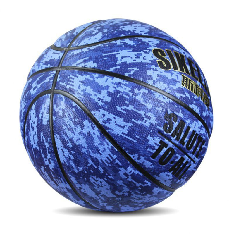 New Basketball Ball Material Size 7 Profesional Basketball Men Women Balls For TrainingBlue Colorful