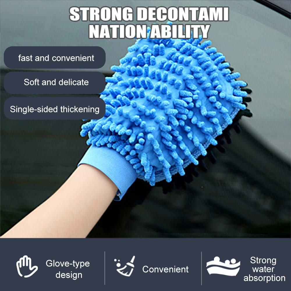 1pc Wash Microfiber Gloves Water Absorption Hand Towel Microfiber clea