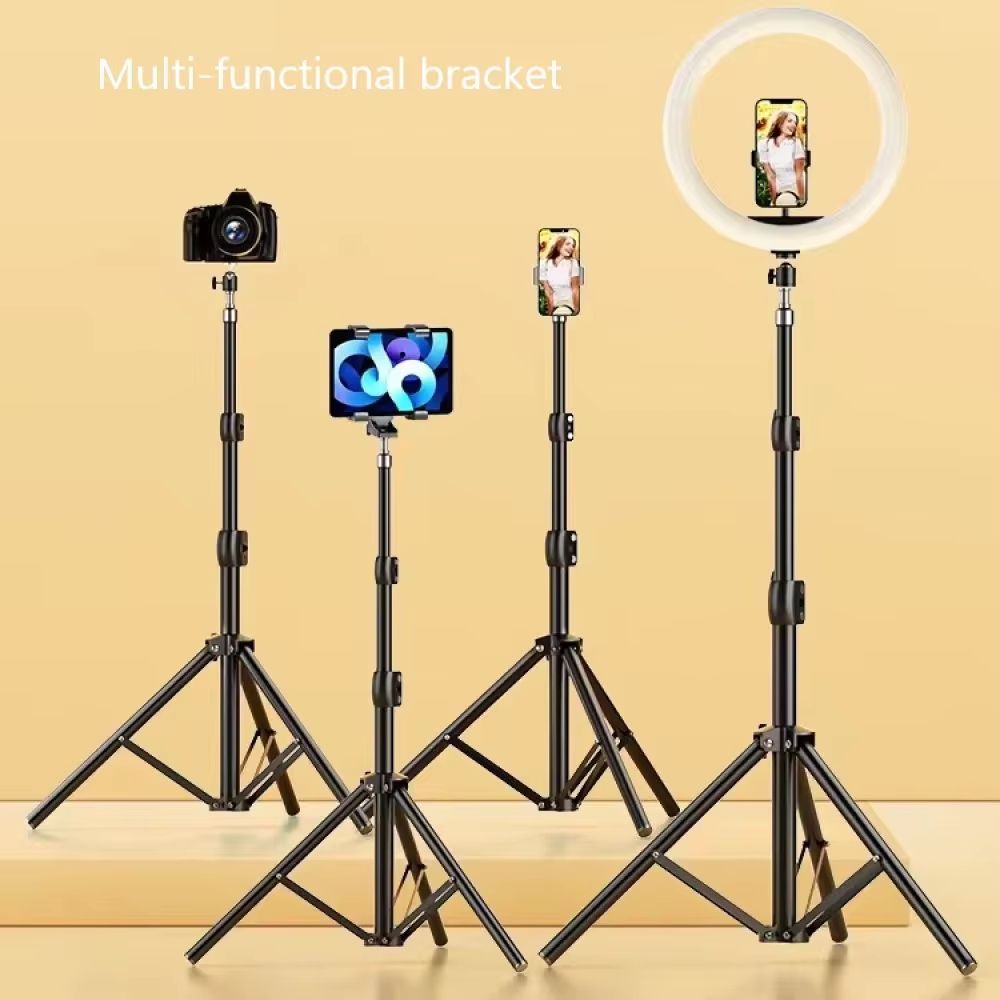 1.6m 2.1m Mobile Phone Live Support Photo Tripod Multi-Functional Video Recording Selfie Landing Tripod
